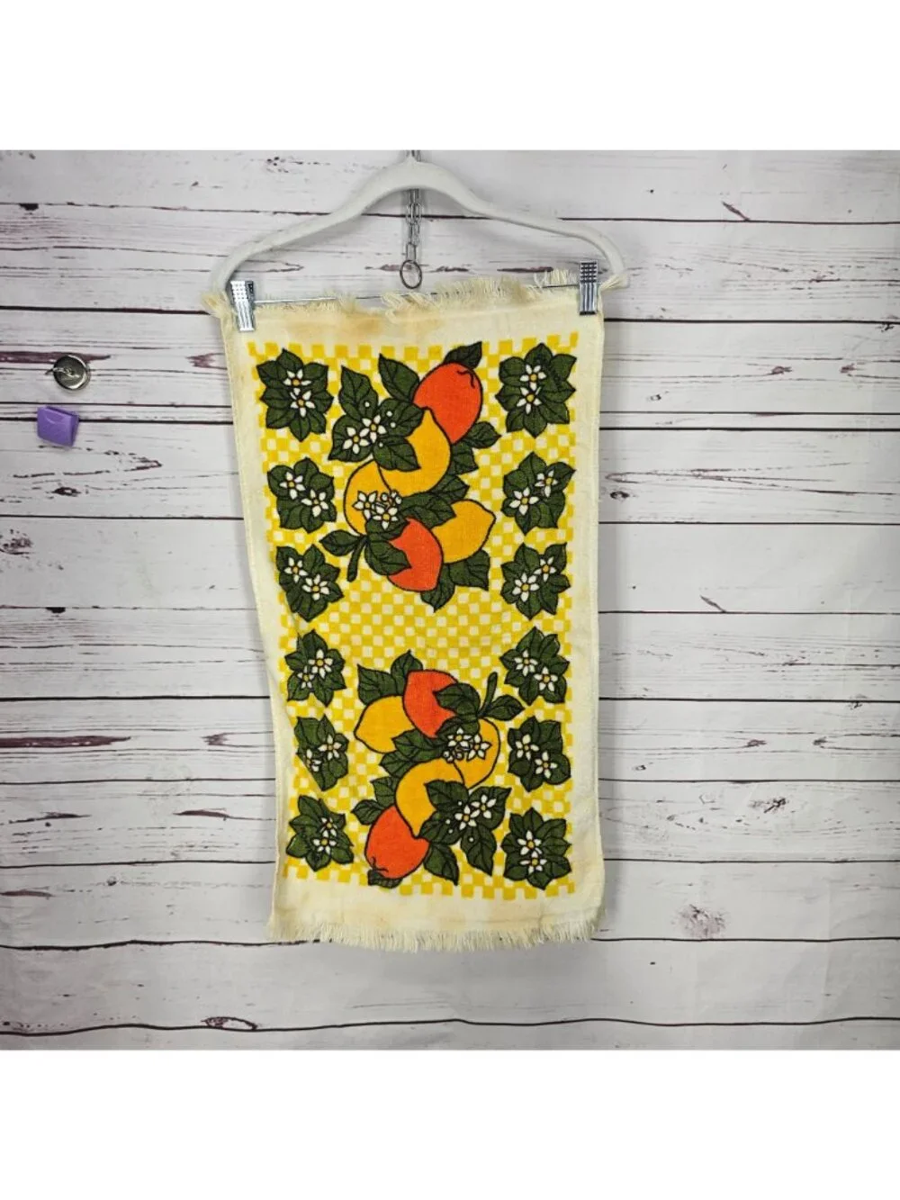 Vintage Kitchen Towels Set Of 4 Farmhouse Fruit & Vegetable Prints